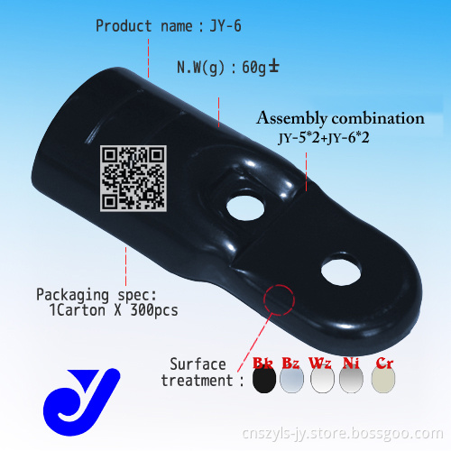 Jy-6|Pipe Joint for Industria Shelf|Metal Pipe Connector
